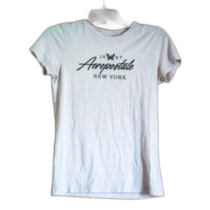 Y2K Pink Aeropostale Size Medium Graphic Grunge T Shirt